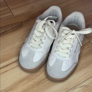 Reebok Classic White and Gray Shoes